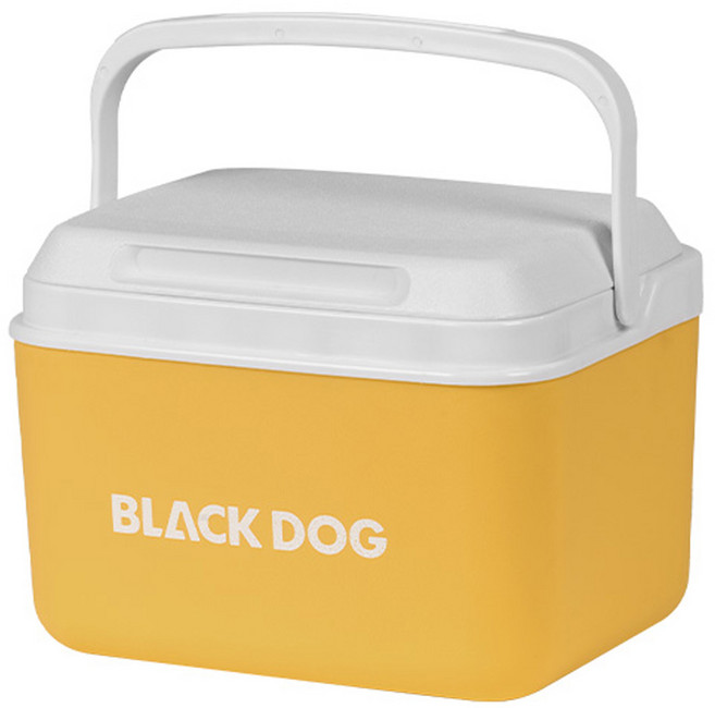 BLACKDOG 스노우 벨벳 아웃도어 보온보냉 3중 구조 아이스박스 CBD2550CF011, 5L, 옐로
