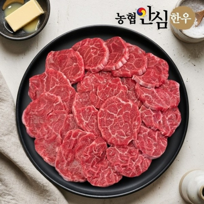 기타 [농협안심한우] 1등급 한우 아롱사태(구이용) 300g