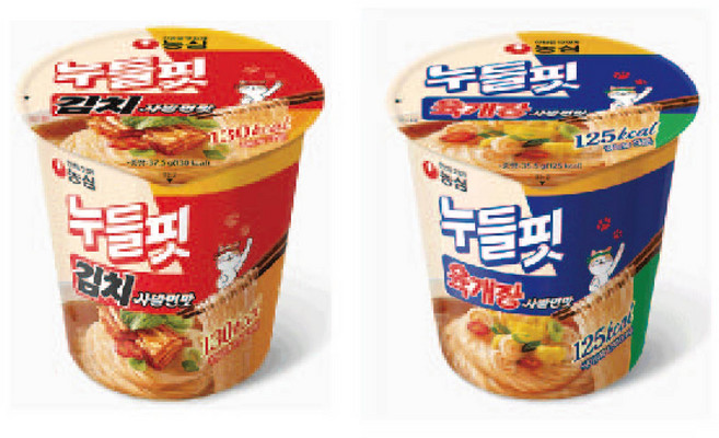 누들핏 육개장사발면맛 35.5g 8p + 김치사발면맛 37.5g 8p, 1세트