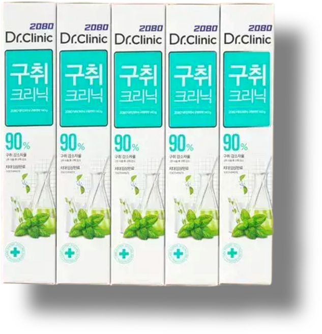 2080 닥터크리닉 2.0 치석케어 치약 140g 5개