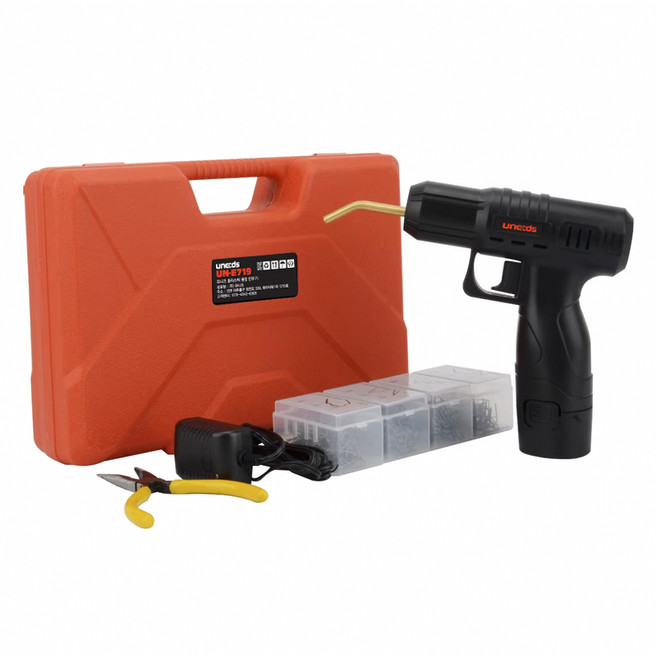 KC인증 무선 플라스틱 pvc용접기 인두기 범퍼복원수리 납땜 차량 용접건 범퍼용접기 핫스테이플러, 1개, UN-E719