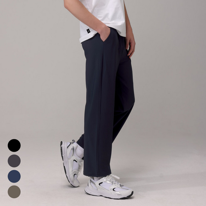 에버라스트 남자 9부 쿨링 바지 스트라이프 팬츠