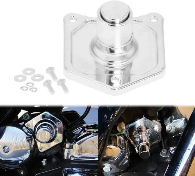 오토바이 크롬 솔레노이드 커버 스타터 푸시 버튼 할리 소프테일 브레이크아웃 FXSB 다이나 팻 밥 스트리, 01 Solenoid Cover