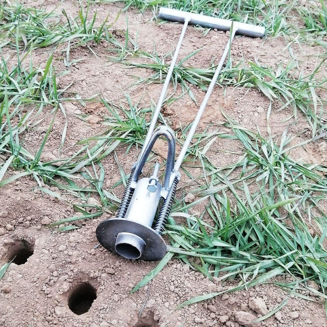 감자파종기 모종 천공기 재배기 이식기 씨앗 농사 심는기계 구멍 농사기구 비닐, C. 4.8cm, 1개