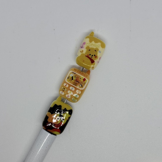 B74 볼펜꾸미기 볼꾸 동대문 꾸미기 DIY 컬러 곰돌이 꿀단지 허니 테디베어 푸우 휴대폰, 1개, 상세페이지 참조