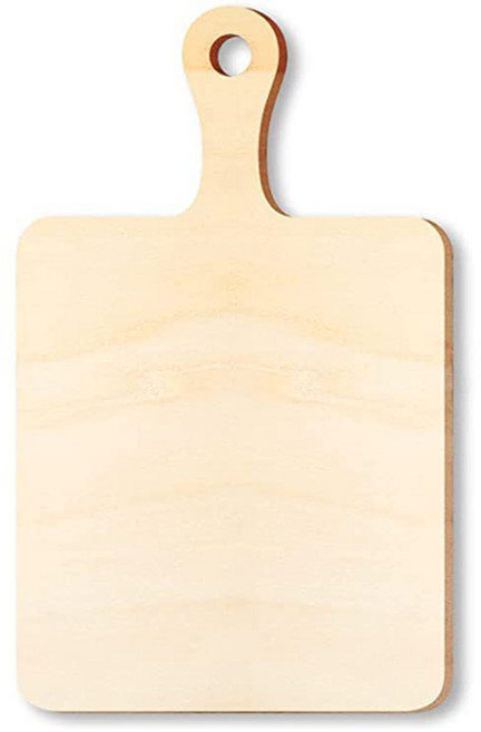 나무 미니 도마 미완성 공예 보드 챠큐테리어 패들 손잡이가 달린 빈 작은