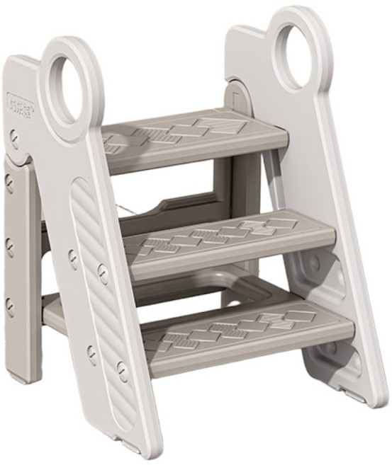 可折疊兒童踩腳凳 洗手臺脚蹬 寶寶脚踏墊 小朋友腳凳 洗漱臺 階增高踩凳 刷牙防滑梯 兒童增高台 兒童洗漱台, 奈莫灰