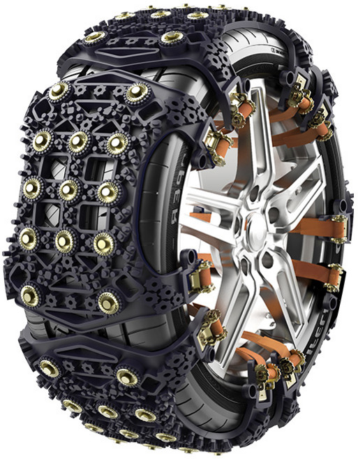 자동차 타이어 TPU 우레탄 차량 스노우체인 8P 세트, 1개