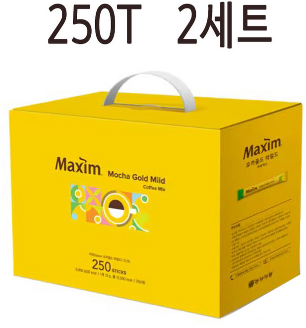 맥심 모카골드 마일드 커피믹스, 12g, 250개입, 2박스
