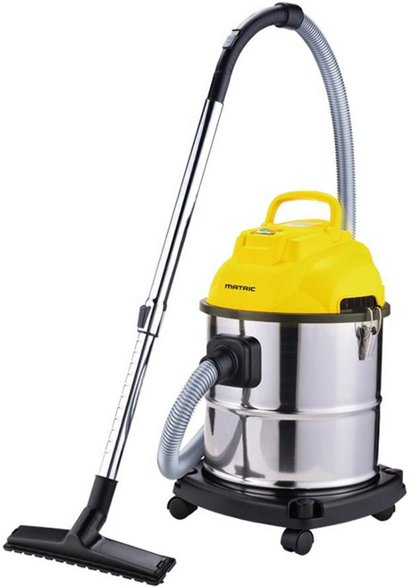 MATRIC 松木家電 不鏽鋼筒式吸塵器 MG-VC2005 乾濕/吸/吹 3合1 20L大容量 1200W, 黃色