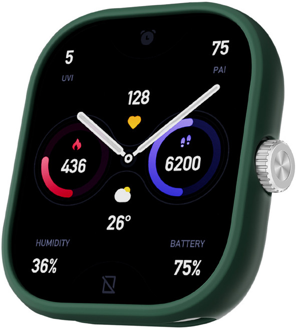 더조은셀러 오픈 블로킹 젤리 케이스 2개세트 샤오미 레드미 미워치5 미워치4 호환, 그린, 1세트