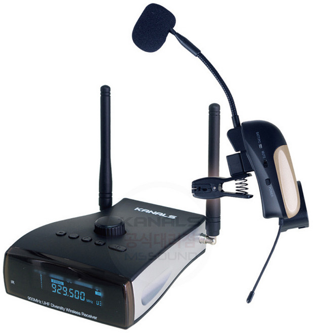 카날스 무선 색소폰마이크 섹소폰 최고급유니트 S290 수신기포함 송수신기 세트