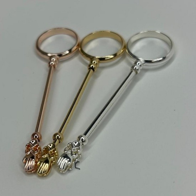 시가렛 담배집게 손잡이 로즈골드 담배손잡이 담배반지