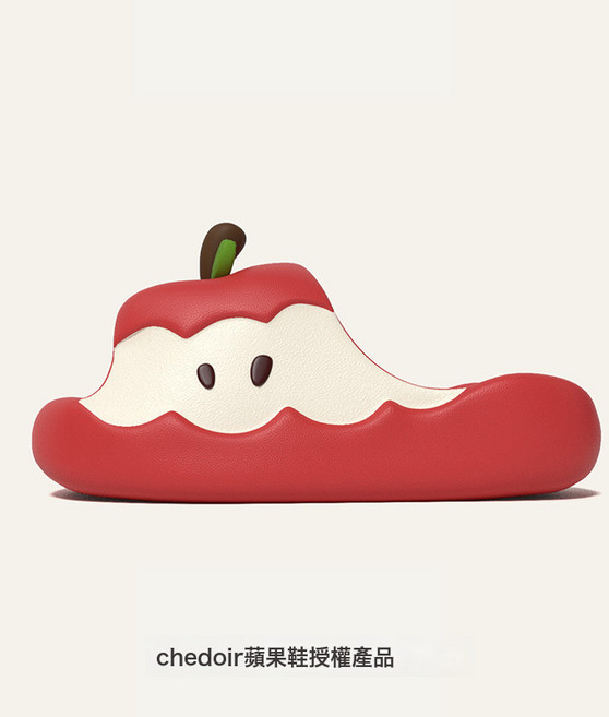 chedior 蘋果造型拖鞋, 紅色 27 27.5 標準CM, 10 cm