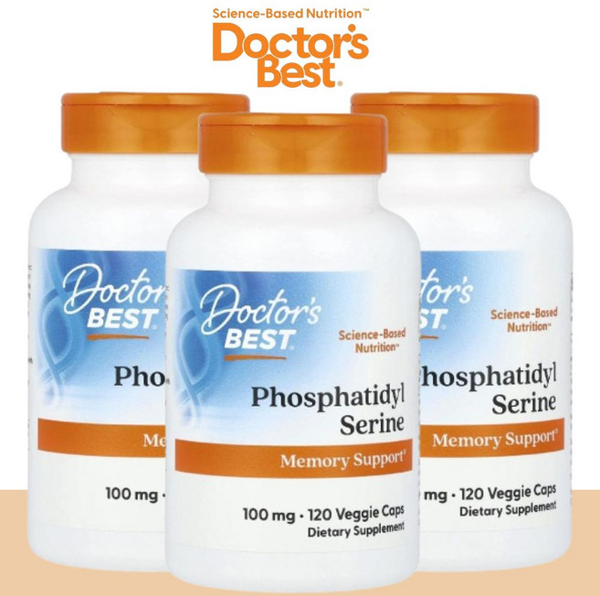 닥터스베스트 포스파티딜 세린 PS 100 mg 베지 캡슐 120정 3개