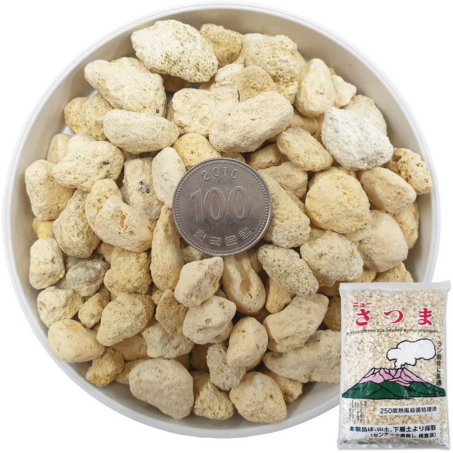 SKFARM 약산성 사쓰마토 대립 분갈이흙 난석 13~15mm, 4개, 18L