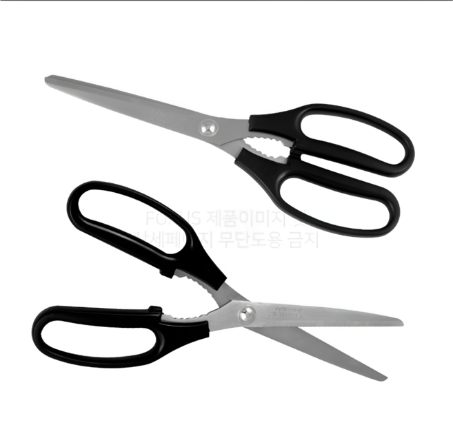 캐시파인드 퀸스타 멀티가위 가정용 주방 가위 다용도 고기, 블랙, 1개