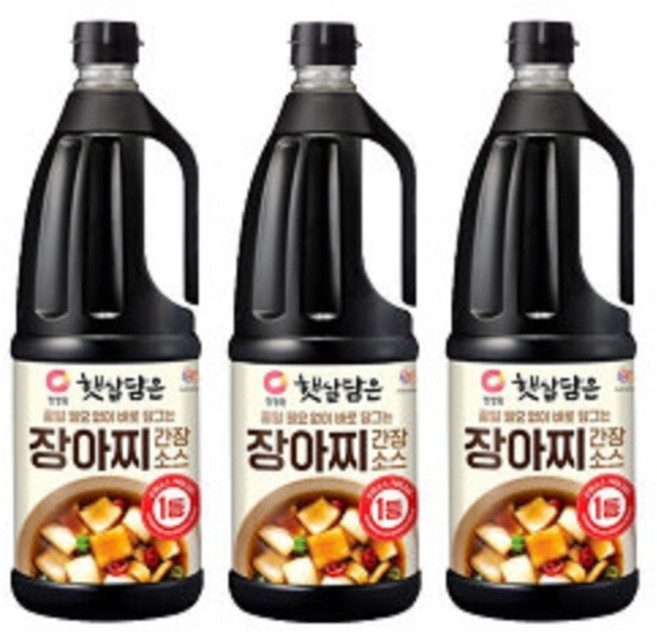청정원 햇살담은 장아찌간장소스1.7L 3개+(증정)맛술410ml, 3개, 1.7L