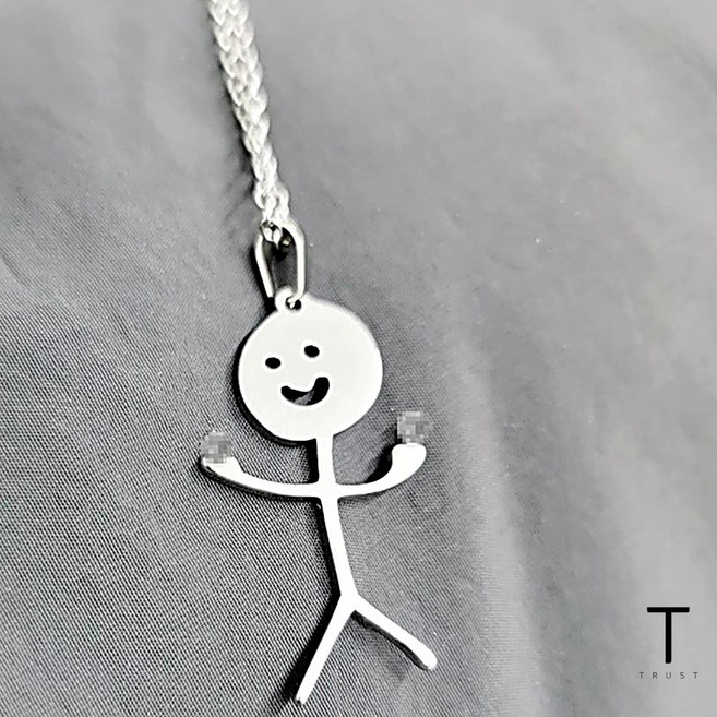 은 악세사리 마니또 선물 졸라맨 목걸이 우정템 간단한 실버