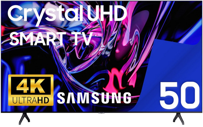 삼성전자 50인치 슬림베젤 UHD 4K 스마트 LED TV 50TU7000, 고객직접설치, 스탠드형, 50형
