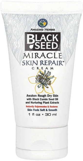 Amazing Herbs 블랙 시드 미라클 스킨 리페어 크림 30ml(1fl oz), AmazingHerbs블랙시드미라클스킨리페어크림30ml, 1개, 30ml - 쿠팡