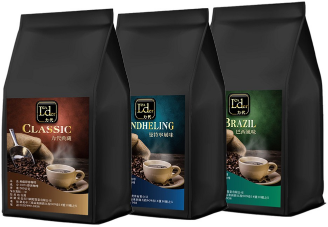 Lder 力代 即溶黑咖啡, 1個, 500g, 3個裝