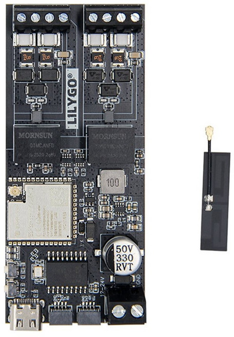 LILYGO T-2CAN ESP32-S3 개발 보드 SPl 인터페이스가 있는 독립형 CAN 컨트롤러 16MB 플래시/8M PSRAM 무선 모듈, 검은색