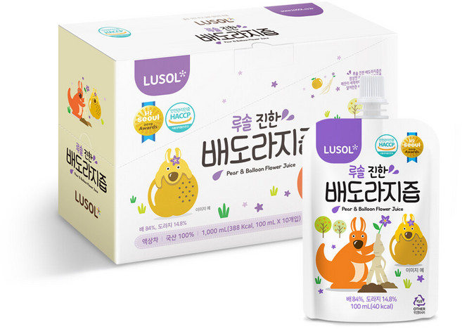 [루솔] 루솔 진한 배도라지즙 10팩, 100ml, 10개