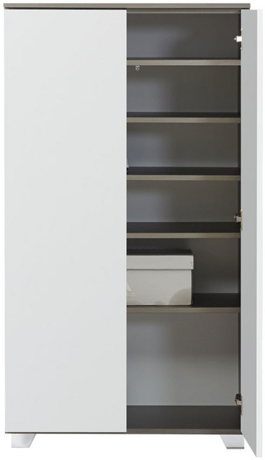 굿데이 광폭신발장 / 깊이 355mm 속깊은 신발장 / 500형 700형 900형 아파트신발장 / 현관신발장, 6단, 700형*그레이화이트