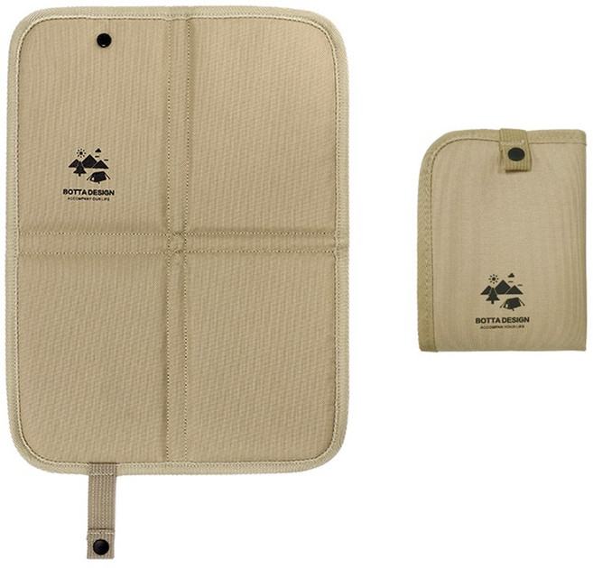 보타 폴드4 휴대용 접이식 미니쿠션방석 캠핑 여행 등산 낚시 피크닉, 베이지