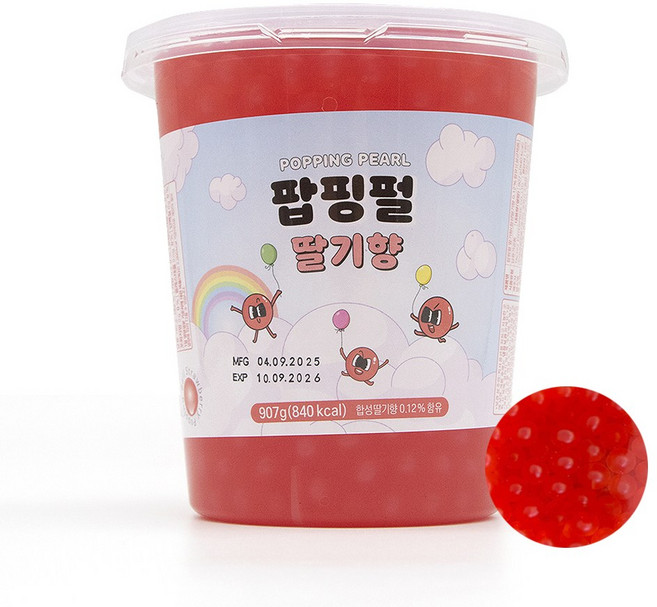 토핑스 팝핑펄 딸기향, 907g, 1개, 1개입
