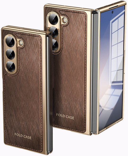 홍언목요 갤럭시Z 폴드7 케이스 클래식 전기 도금 플립 폰케이스