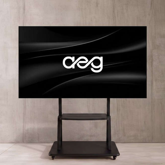 에이그 55인치~100인치 150kg 이동식 tv스탠드 tv거치대 티비거치대 전자칠판 삼성 lg 호환, AG-1800, 1개