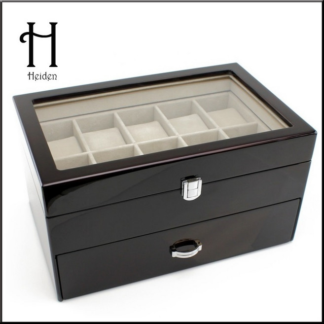 Heiden 하이덴 프리미어 10 시계보관 서랍함 HDbox004-Cherry Wood 시계보관함