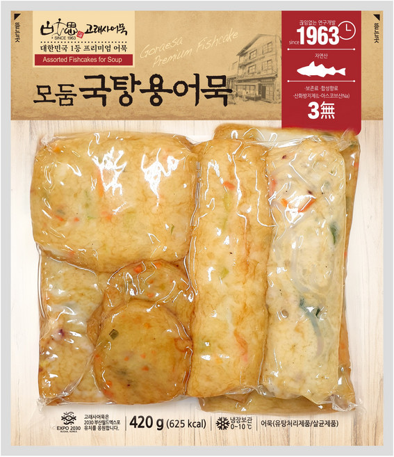 고래사어묵 모둠 국탕용어묵, 420g, 1개