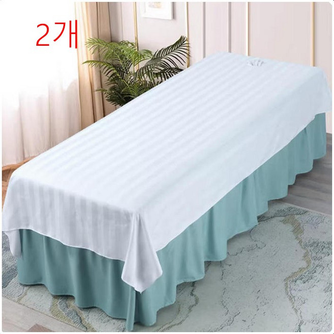 JINGHENG 미용실 마사지베드커버 속건 미용베드 커버 2개