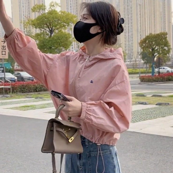 엔젤디 여성 켄즈 바람막이 후드집업 자켓