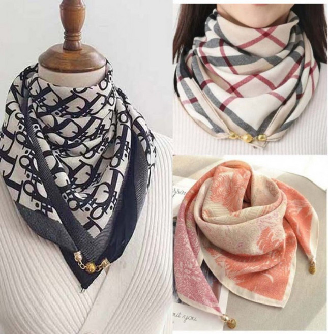 프롬단디 신상추가 데일리 마그네틱 자석 원터치 스카프 머플러 봄 가을 겨울