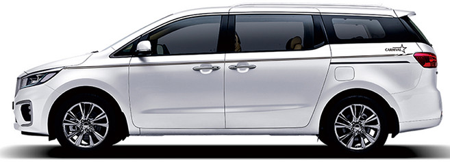 포인트스티커 라인스티커 데칼 차량용스티커 자동차꾸미기 올뉴카니발, 골드, 1개