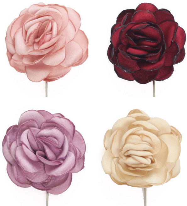 이플린 자체제작 꽃 부토니에 06.장미 진주, 베이지