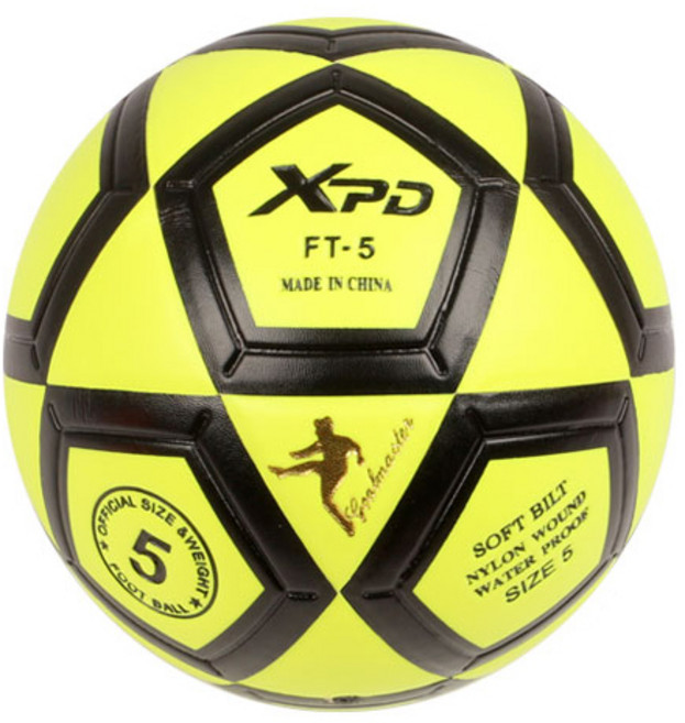 XPD 축구공 5호 정식 공인규격 족구공 피구공 학교 배구, 1개, FT-5/연두
