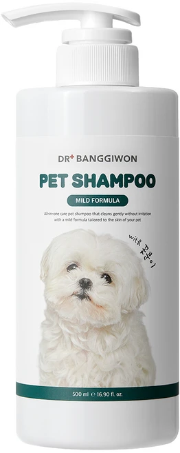 닥터방기원 꽃분이 강아지 반려견 저자극 올인원 피부 보습 목욕 샴푸, 1개, 500ml - 쿠팡