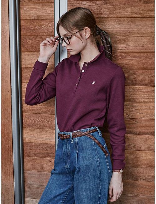 비버리힐스폴로클럽 여성 코튼 블렌드 카라 티셔츠 TS482