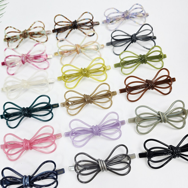 시크몽 프랑스핀 뉴컬러 트리플 리본 11cm 반머리 전체묶음 빼빼로 자동핀