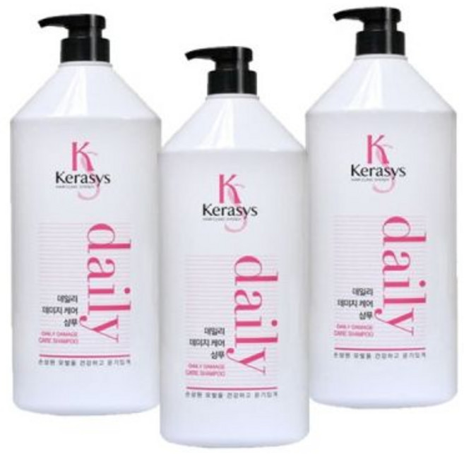 애경 케라시스 데일리 샴푸린스 대용량 데미지 샴푸 1500ml X 3개, 1.5L