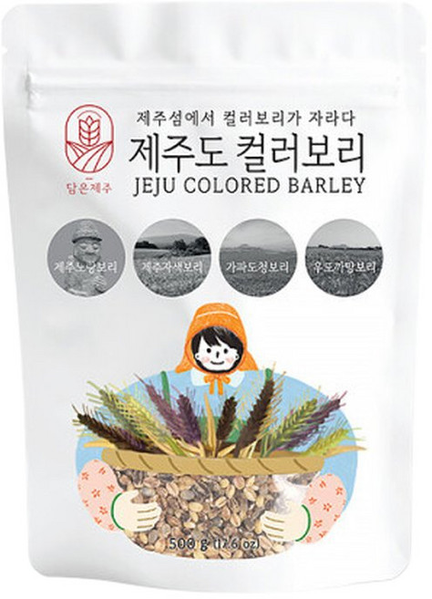 담은제주 컬러보리 500g x 3봉 (제주산), 3개