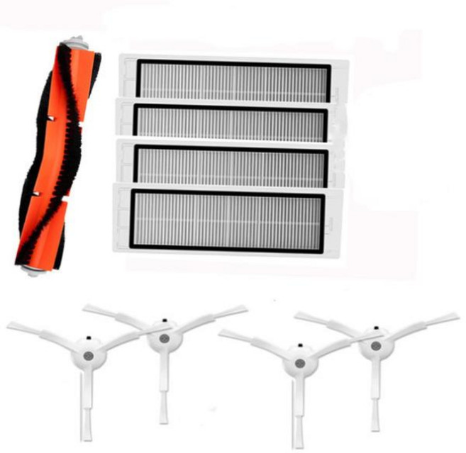 샤오미 미 로봇 진공 청소기 부품 액세서리 HEPA 필터 사이드 브러시 메인 브러시 Roborock S50 S51 SD, 04 Set F, 04 Set F