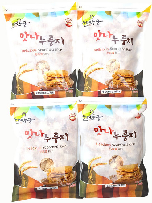 한상궁 맛나 누룽지, 1kg, 4개