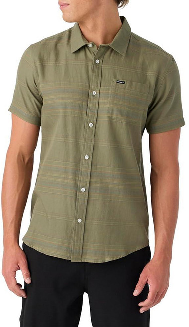 O'NEILL Mens Standard Fit Short Sleeve Button-Up Shirt - Casual Button Down with Collar and Chest