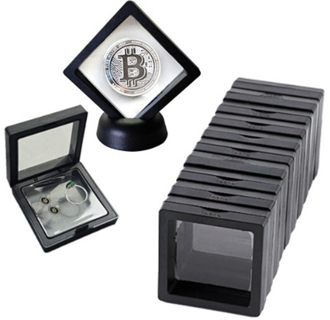 10개) 7x7 주얼리 보관 진열 케이스 악세서리 피규어 진열대 필름형 산화방지 보관함